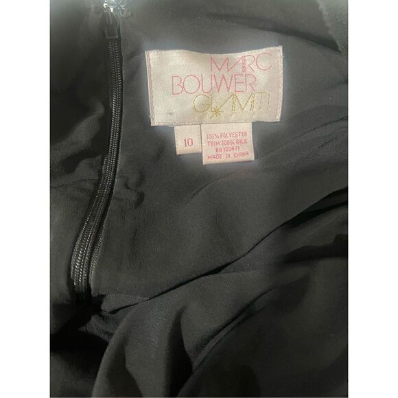 Marc Bouwer Black & Gold Sequined Dress Size 10 - Picture 10 of 12